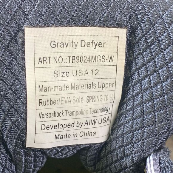 Gravity Defyer Women’s Size 12 Mighty Walk Sneakers Black Athletic Shoes - Picture 5 of 10